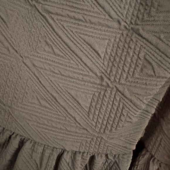 Free People ‘Violet’ Olive Green Textured Dress - Picture 2 of 8